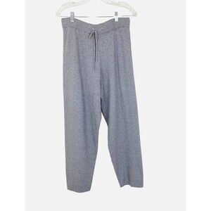 Mod Ref Women's Knit Pants Size XL Gray Drawstring Waist Straight Leg Lounge